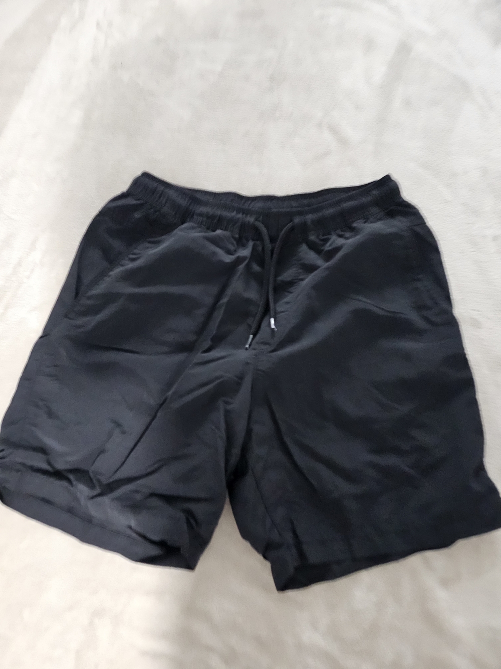 H&M Men's Black Athletic Drawstring Gym Shorts